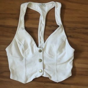 Free People Vera Cropped Vest Top